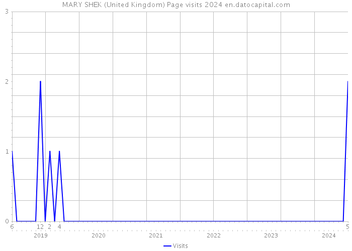 MARY SHEK (United Kingdom) Page visits 2024 
