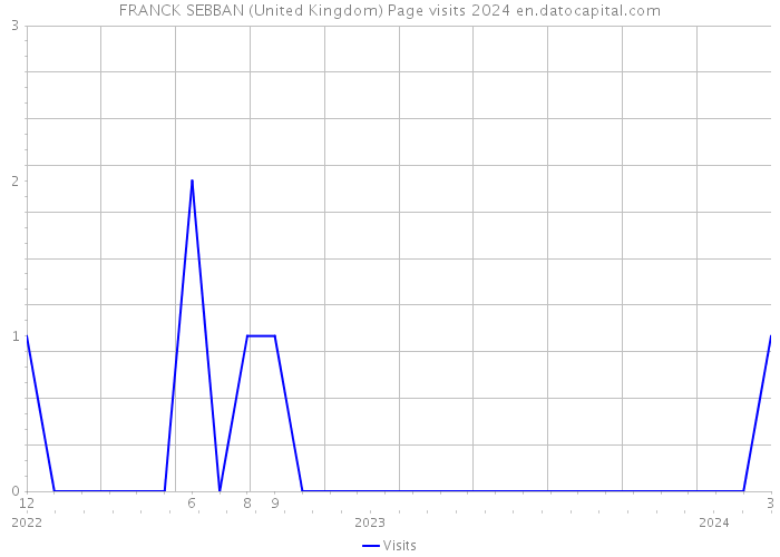 FRANCK SEBBAN (United Kingdom) Page visits 2024 