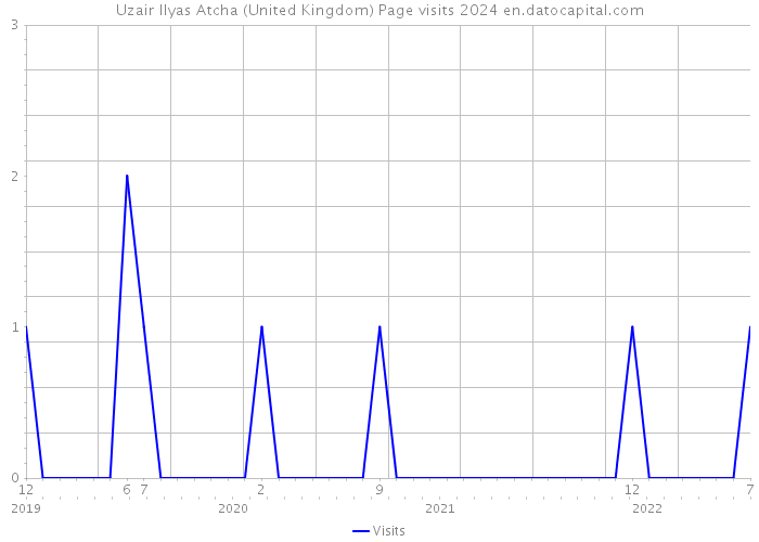 Uzair Ilyas Atcha (United Kingdom) Page visits 2024 