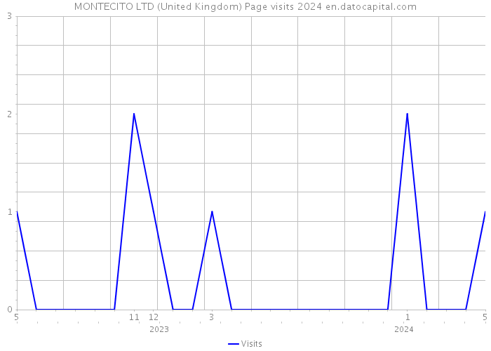 MONTECITO LTD (United Kingdom) Page visits 2024 