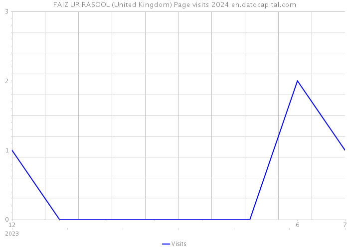 FAIZ UR RASOOL (United Kingdom) Page visits 2024 