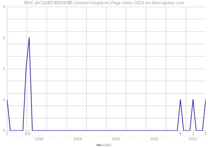 ERIC JACQUES BIDINGER (United Kingdom) Page visits 2024 