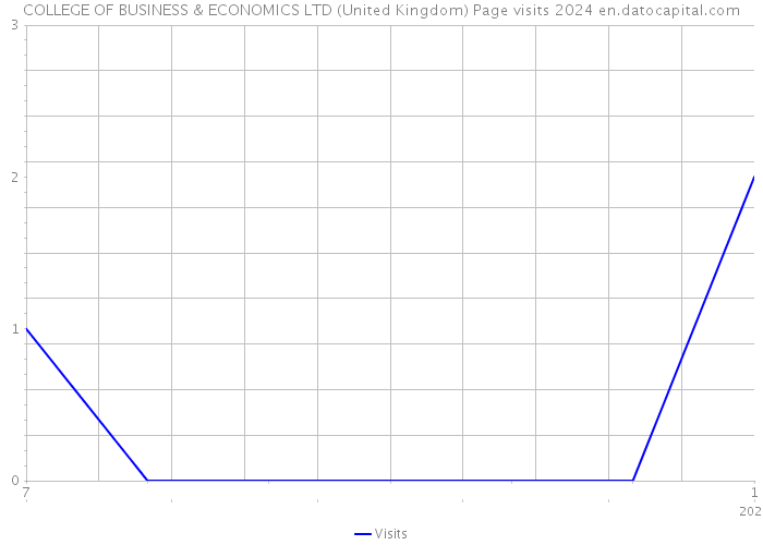 COLLEGE OF BUSINESS & ECONOMICS LTD (United Kingdom) Page visits 2024 