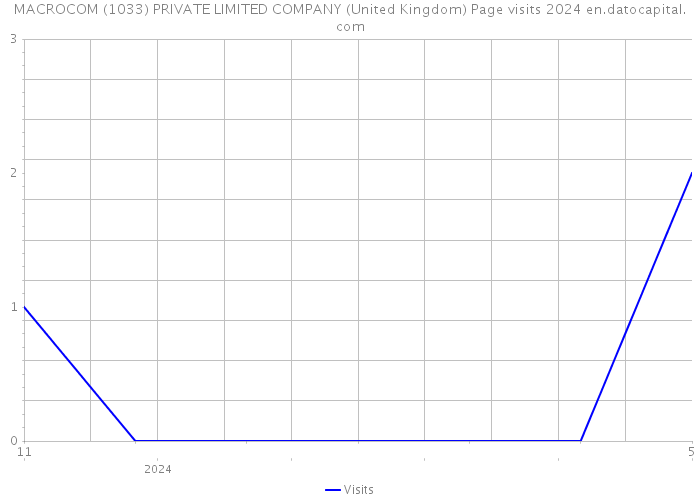 MACROCOM (1033) PRIVATE LIMITED COMPANY (United Kingdom) Page visits 2024 