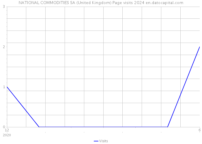 NATIONAL COMMODITIES SA (United Kingdom) Page visits 2024 