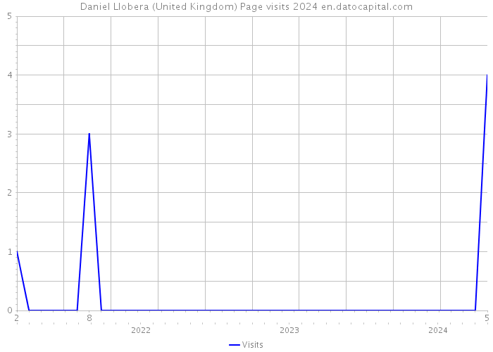 Daniel Llobera (United Kingdom) Page visits 2024 
