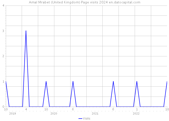 Amal Mrabet (United Kingdom) Page visits 2024 