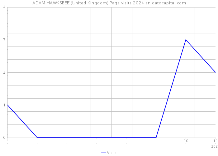 ADAM HAWKSBEE (United Kingdom) Page visits 2024 
