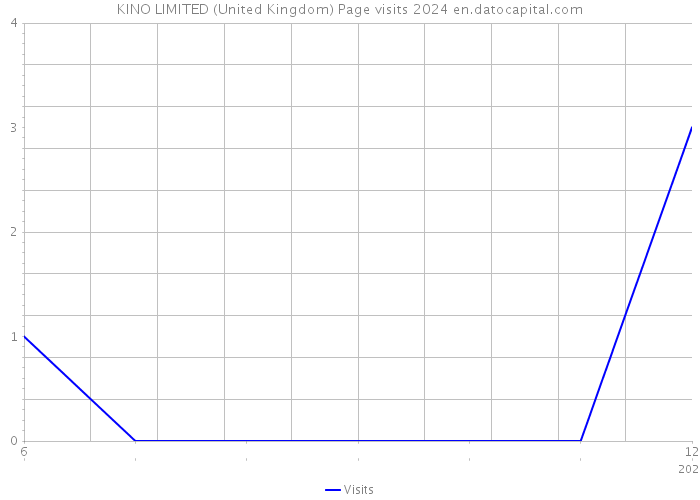 KINO LIMITED (United Kingdom) Page visits 2024 