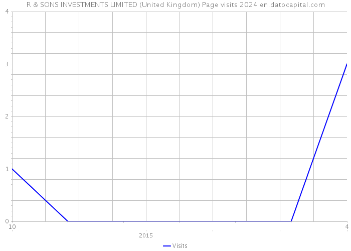 R & SONS INVESTMENTS LIMITED (United Kingdom) Page visits 2024 
