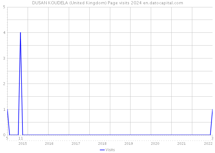 DUSAN KOUDELA (United Kingdom) Page visits 2024 
