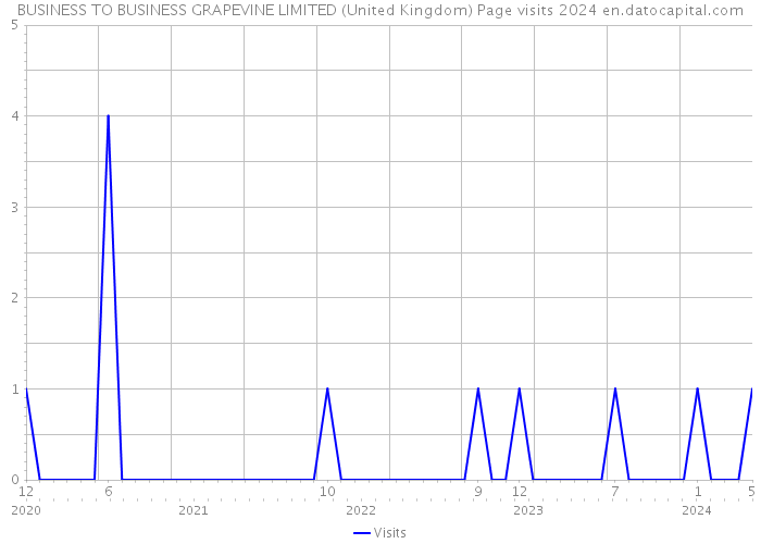 BUSINESS TO BUSINESS GRAPEVINE LIMITED (United Kingdom) Page visits 2024 