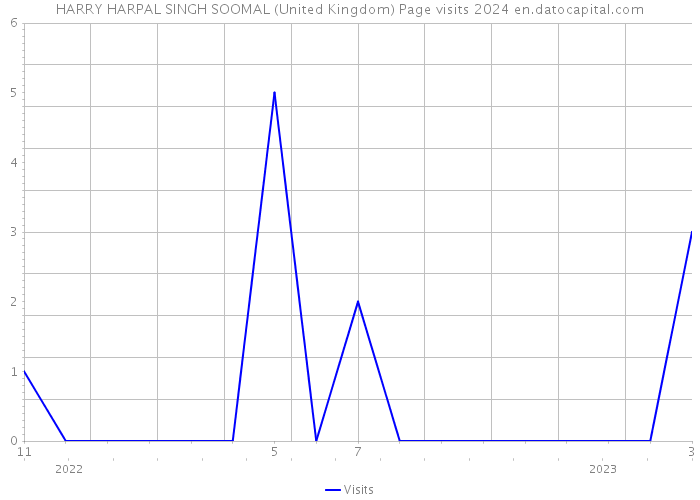 HARRY HARPAL SINGH SOOMAL (United Kingdom) Page visits 2024 