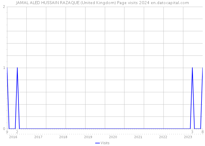 JAMAL ALED HUSSAIN RAZAQUE (United Kingdom) Page visits 2024 