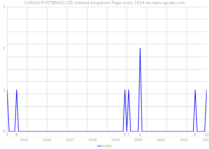 CARIAD FOSTERING LTD (United Kingdom) Page visits 2024 