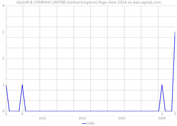 ALLIUM & COMPANY LIMITED (United Kingdom) Page visits 2024 