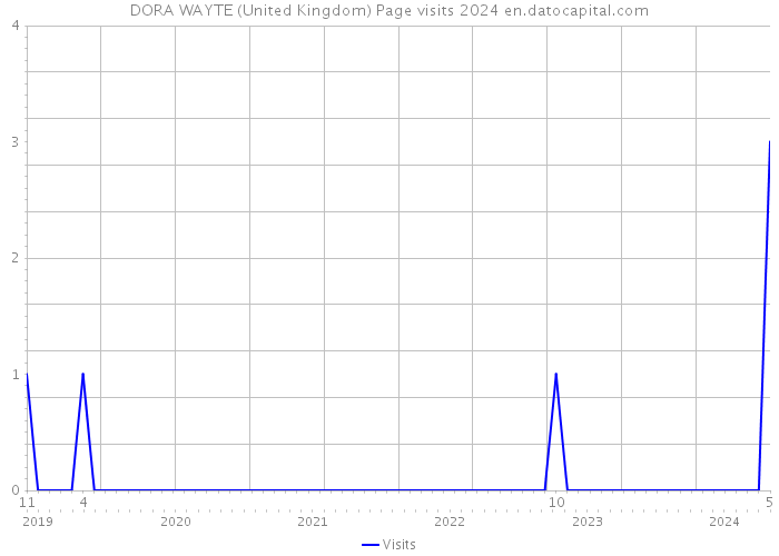 DORA WAYTE (United Kingdom) Page visits 2024 