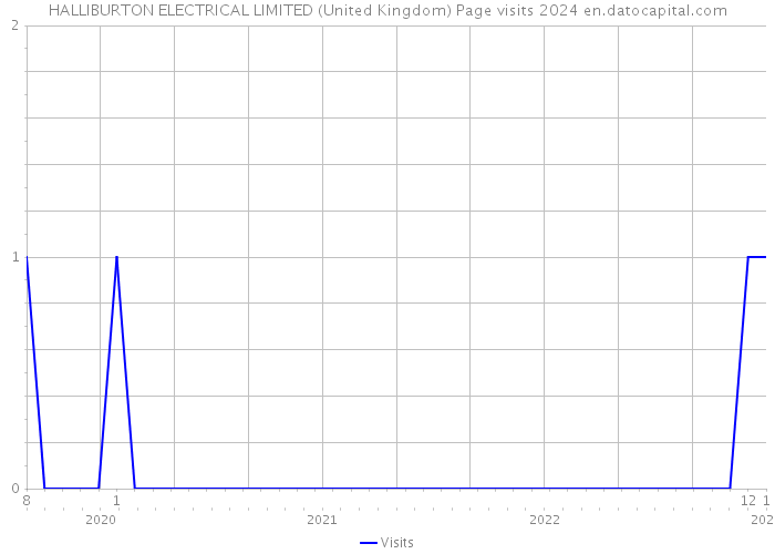 HALLIBURTON ELECTRICAL LIMITED (United Kingdom) Page visits 2024 