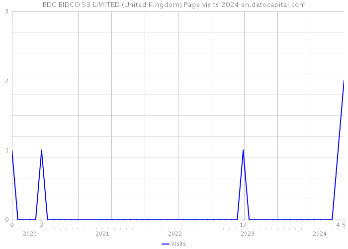 BDC BIDCO 53 LIMITED (United Kingdom) Page visits 2024 