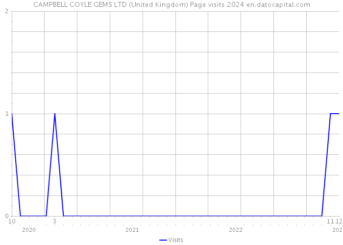 CAMPBELL COYLE GEMS LTD (United Kingdom) Page visits 2024 