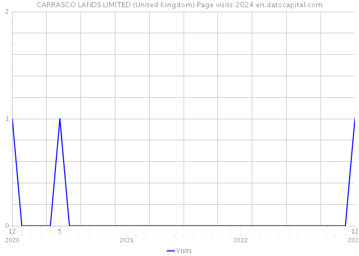 CARRASCO LANDS LIMITED (United Kingdom) Page visits 2024 
