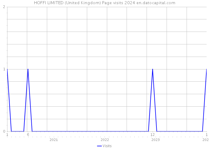 HOFFI LIMITED (United Kingdom) Page visits 2024 