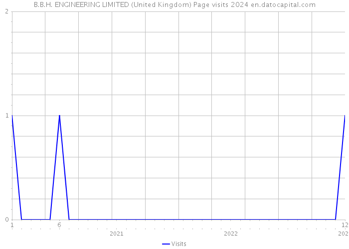 B.B.H. ENGINEERING LIMITED (United Kingdom) Page visits 2024 