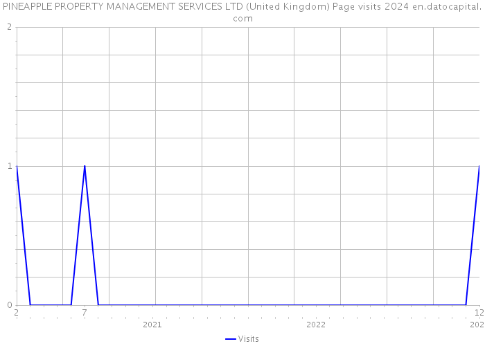 PINEAPPLE PROPERTY MANAGEMENT SERVICES LTD (United Kingdom) Page visits 2024 