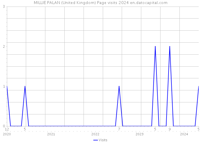 MILLIE PALAN (United Kingdom) Page visits 2024 