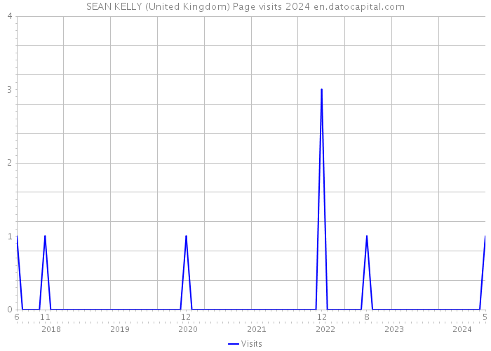 SEAN KELLY (United Kingdom) Page visits 2024 