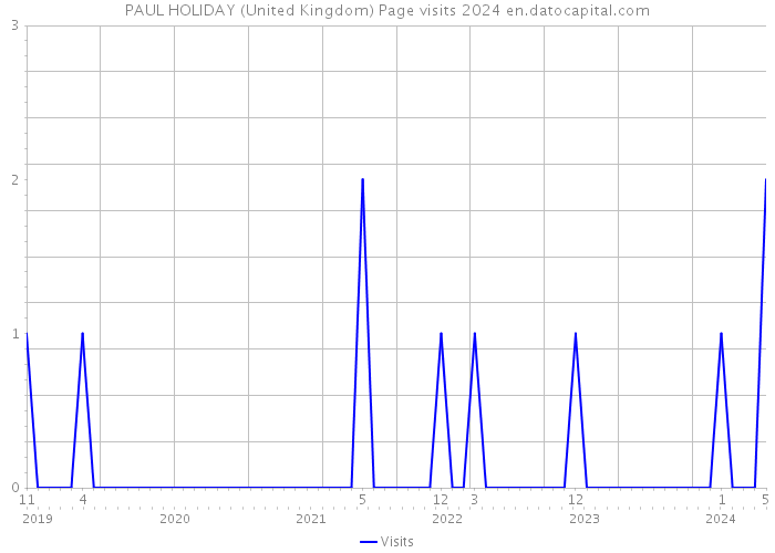 PAUL HOLIDAY (United Kingdom) Page visits 2024 