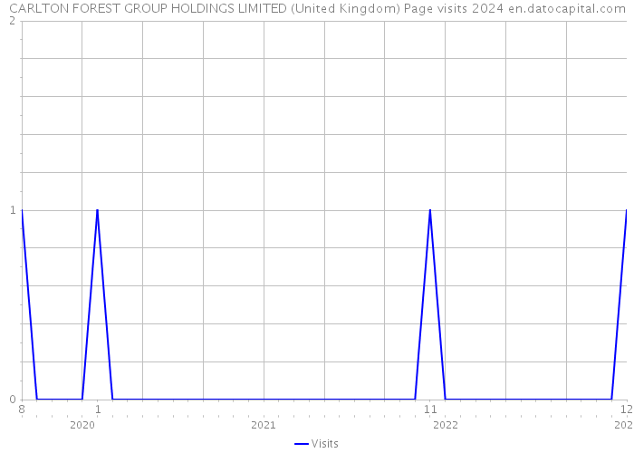 CARLTON FOREST GROUP HOLDINGS LIMITED (United Kingdom) Page visits 2024 