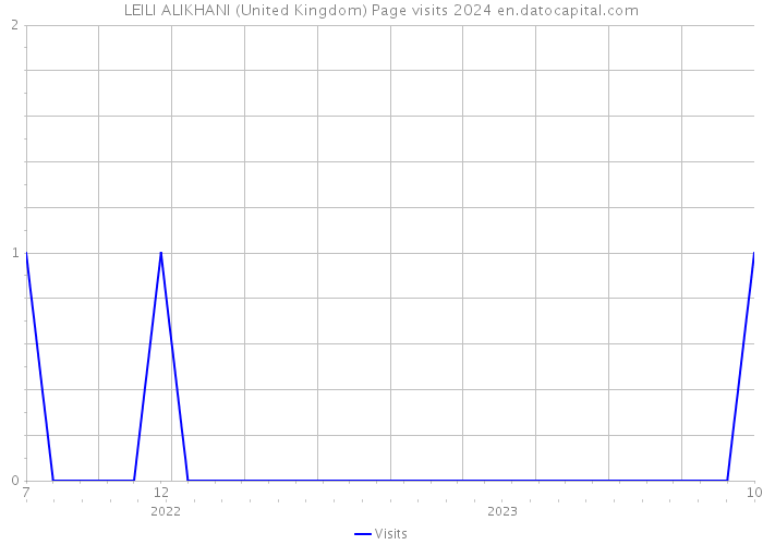 LEILI ALIKHANI (United Kingdom) Page visits 2024 