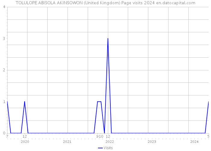 TOLULOPE ABISOLA AKINSOWON (United Kingdom) Page visits 2024 