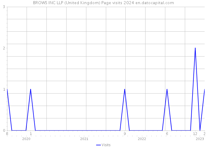 BROWS INC LLP (United Kingdom) Page visits 2024 