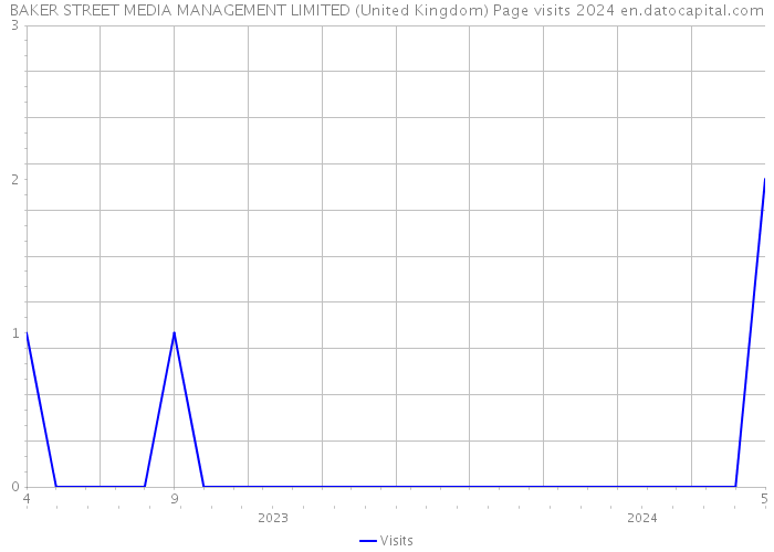 BAKER STREET MEDIA MANAGEMENT LIMITED (United Kingdom) Page visits 2024 
