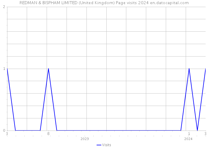REDMAN & BISPHAM LIMITED (United Kingdom) Page visits 2024 