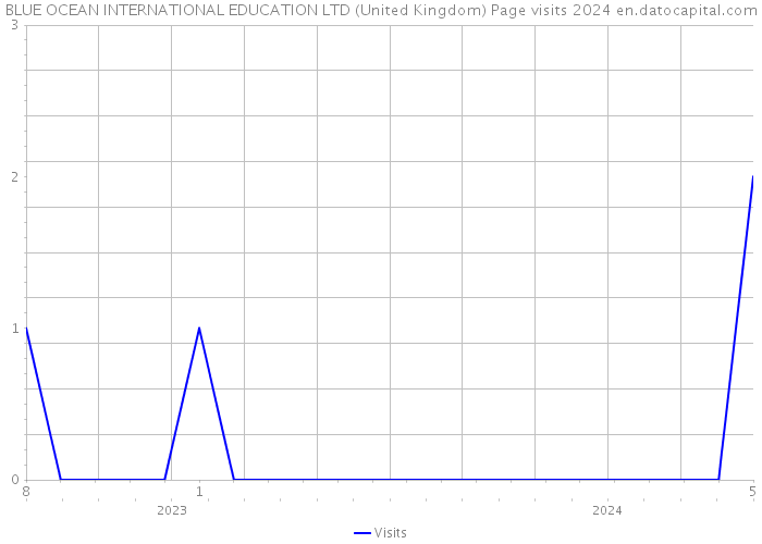 BLUE OCEAN INTERNATIONAL EDUCATION LTD (United Kingdom) Page visits 2024 