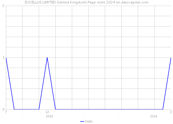 EXCELLUS LIMITED (United Kingdom) Page visits 2024 