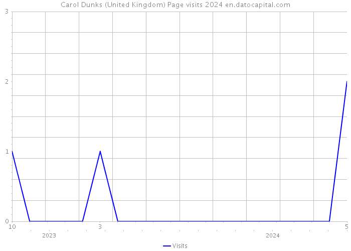 Carol Dunks (United Kingdom) Page visits 2024 