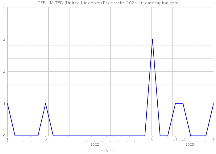 TFB LIMITED (United Kingdom) Page visits 2024 