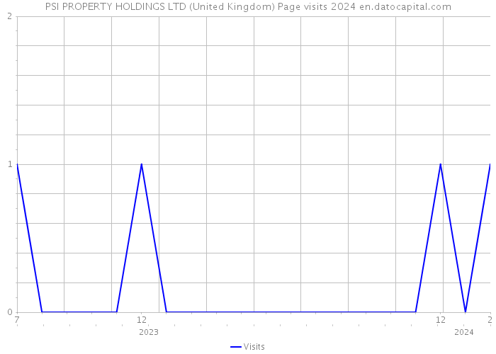PSI PROPERTY HOLDINGS LTD (United Kingdom) Page visits 2024 