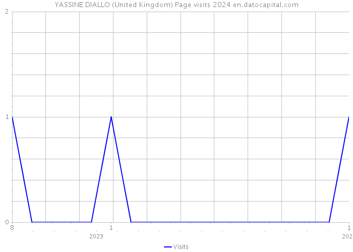 YASSINE DIALLO (United Kingdom) Page visits 2024 