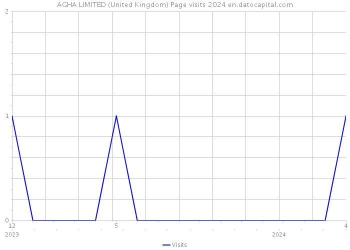 AGHA LIMITED (United Kingdom) Page visits 2024 