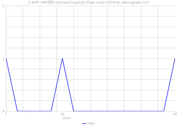 C.W.M. LIMITED (United Kingdom) Page visits 2024 