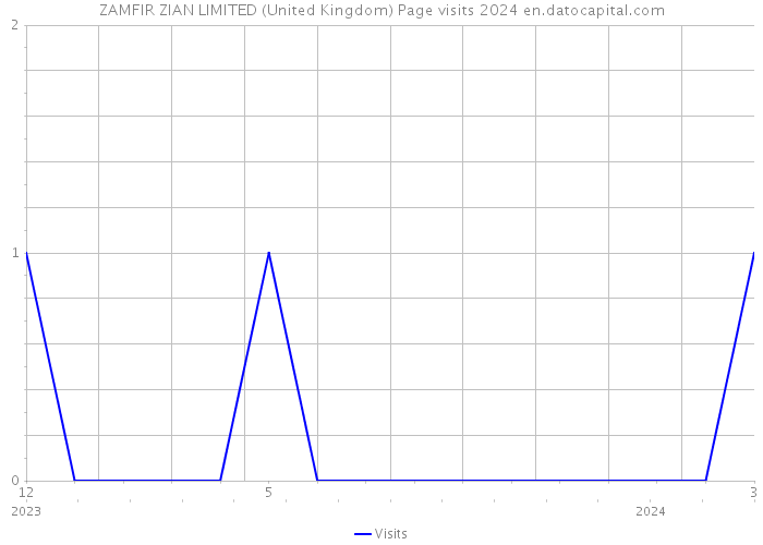 ZAMFIR ZIAN LIMITED (United Kingdom) Page visits 2024 