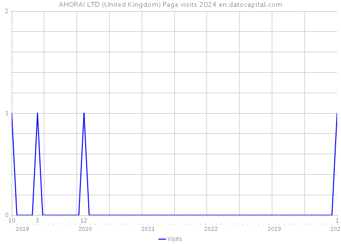 AHORA! LTD (United Kingdom) Page visits 2024 