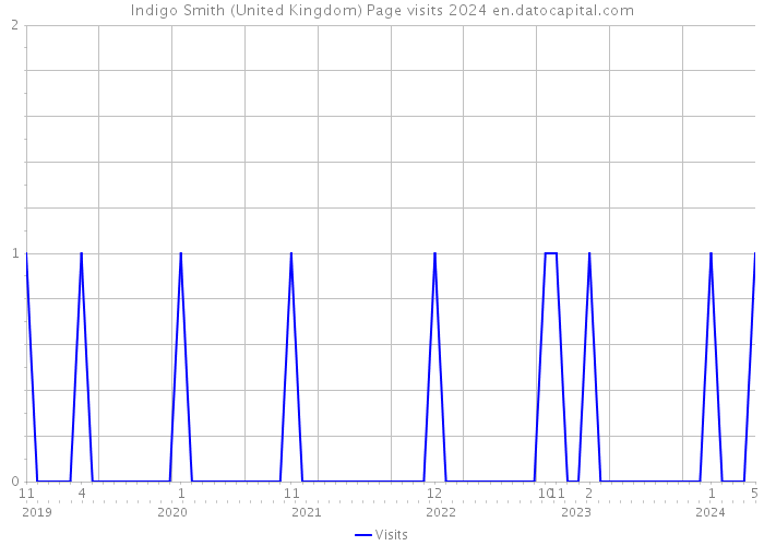 Indigo Smith (United Kingdom) Page visits 2024 