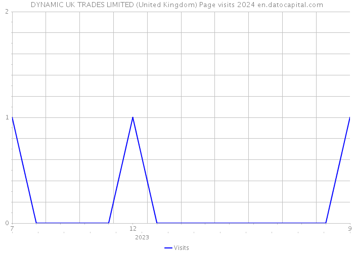 DYNAMIC UK TRADES LIMITED (United Kingdom) Page visits 2024 