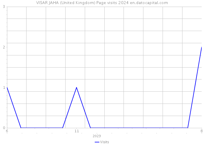 VISAR JAHA (United Kingdom) Page visits 2024 